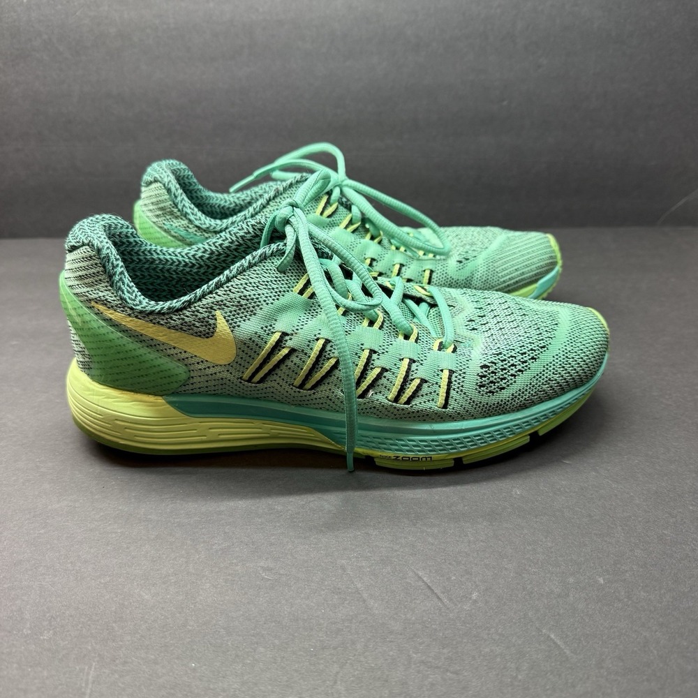 Nike Women Shoe Air Zoom Odyssey Size 10 Sneaker Athletic Running Green Yellow - Picture 7 of 11